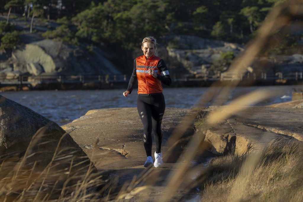 Heidi Solstad Svensen på løpetur