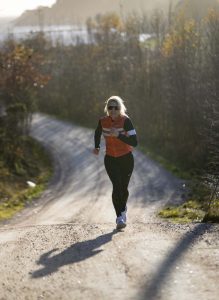 Heidi Solstad Svensen på løpetur