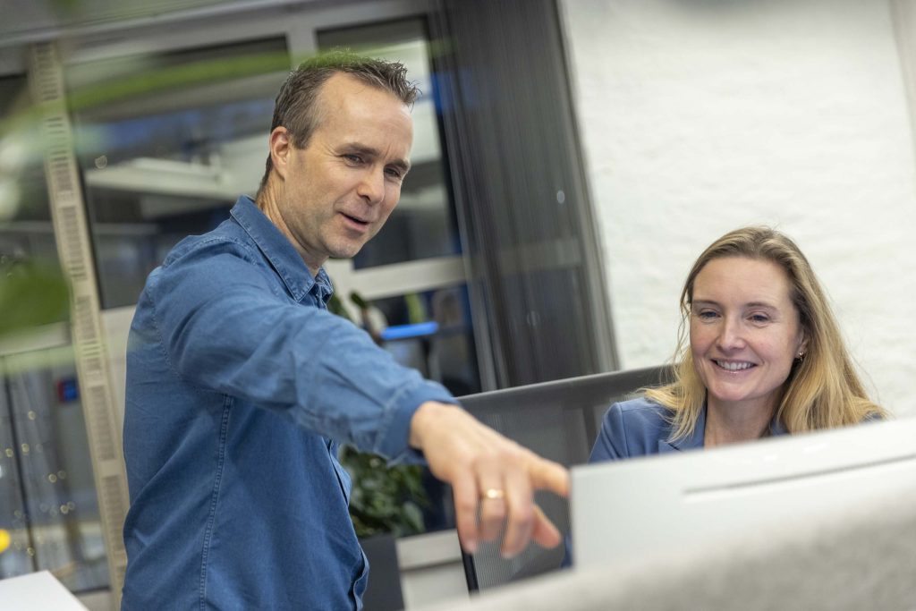 Ole Christian Evensen og Jofrid Bakke i Capgemini